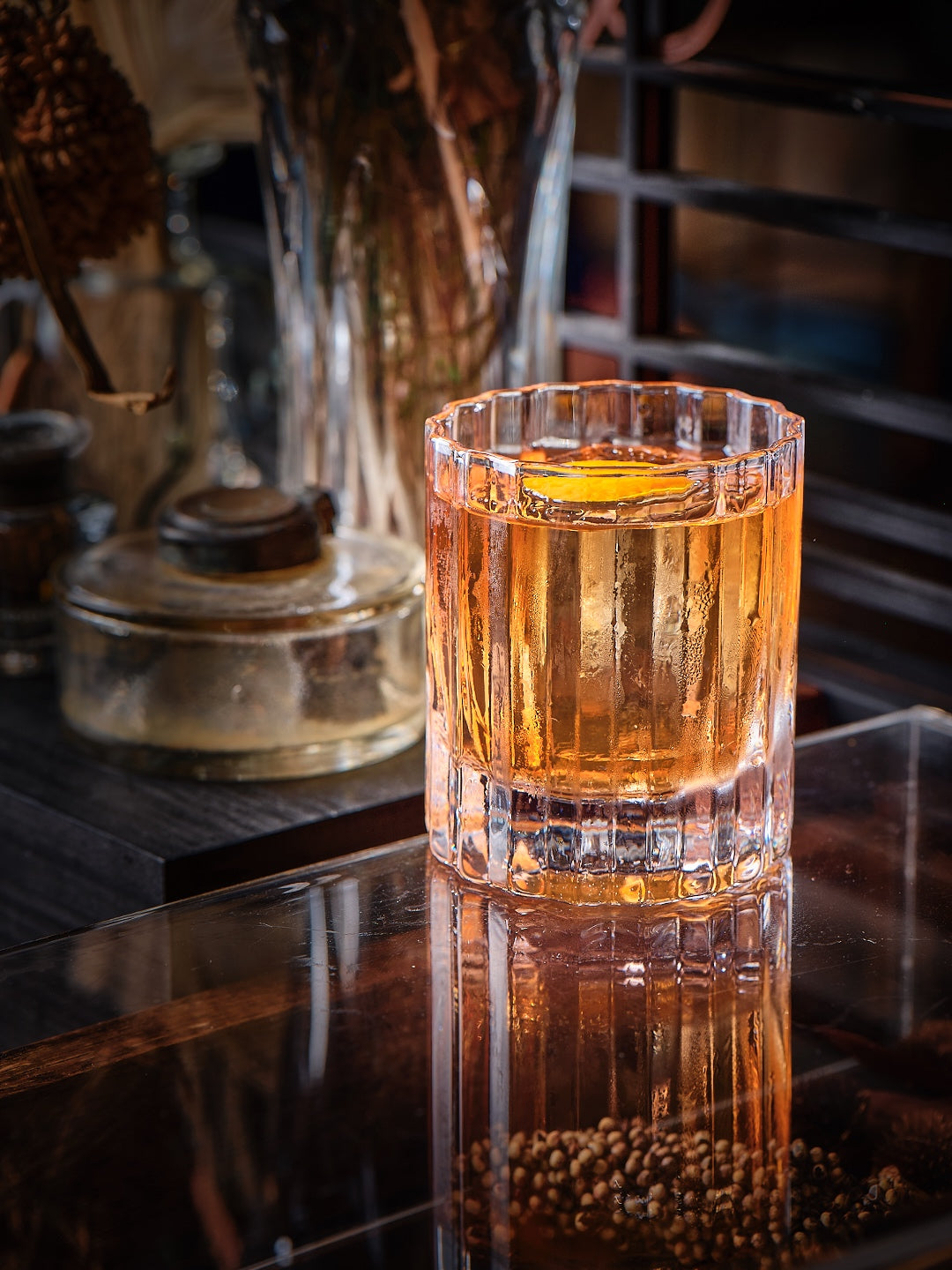 Modernism x Lara K. Crystal Wiskey Tumbler Glasses - Lowball