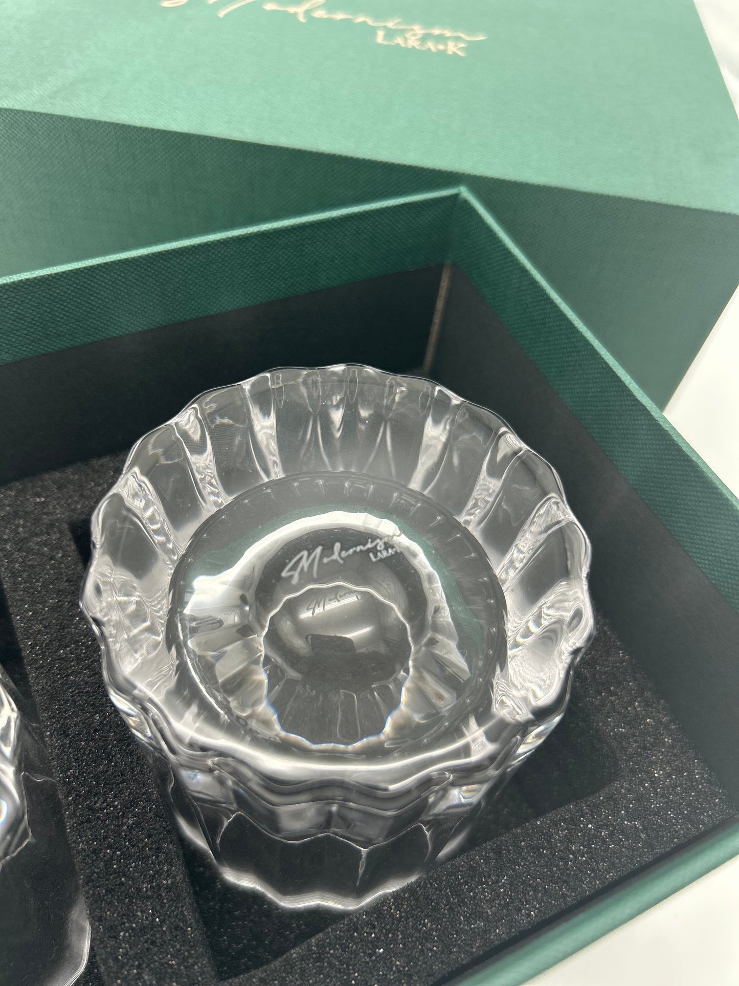 Modernism x Lara K. Crystal Wiskey Tumbler Glasses - Lowball