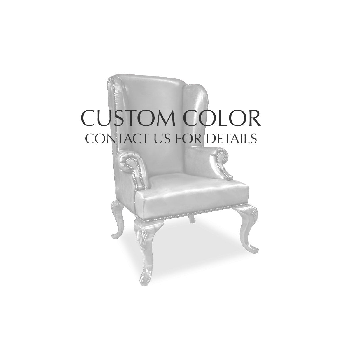 Queen Anne Plain Wing Chair (Full Cabriole)