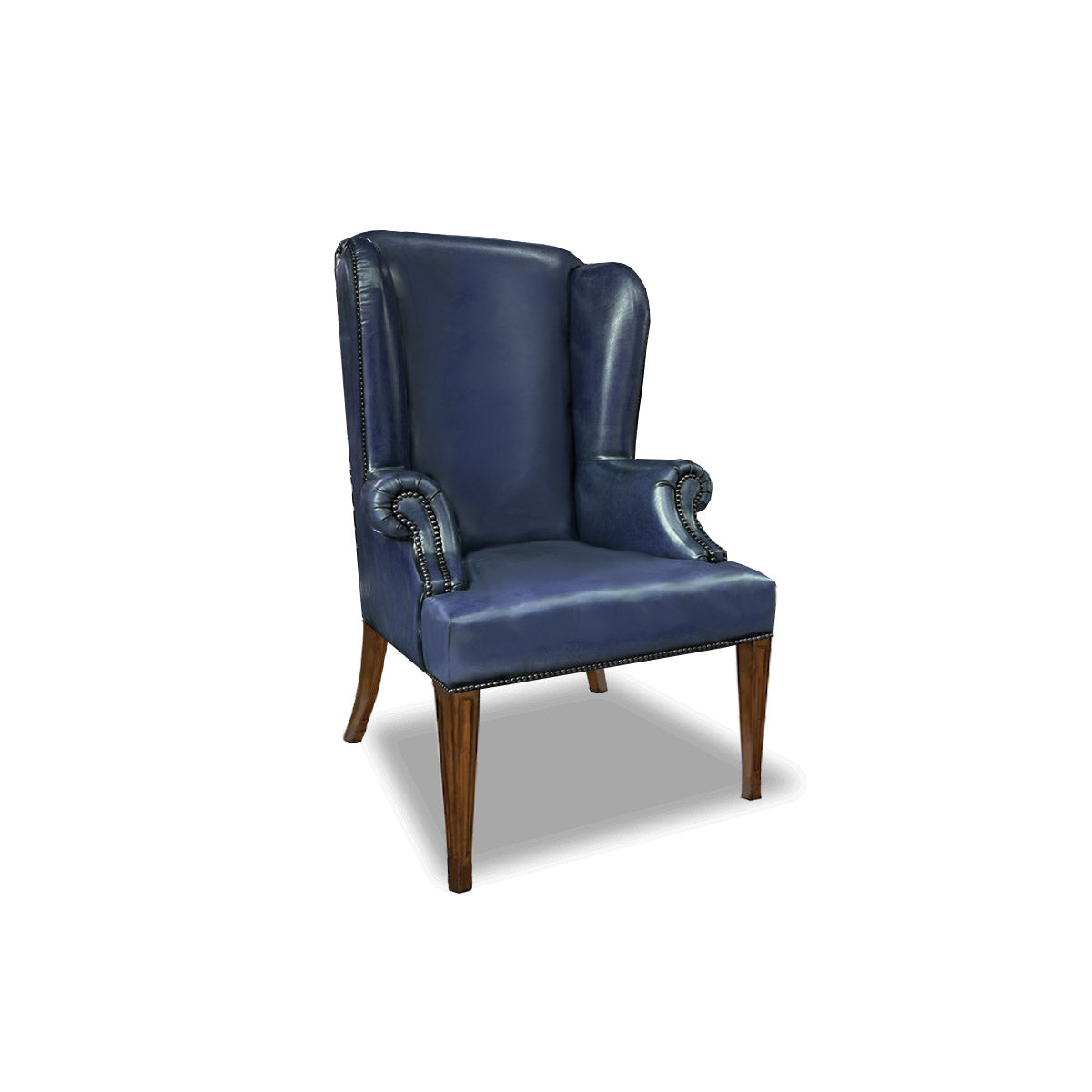 Queen Anne Plain Wing Chair (Tapered Leg)