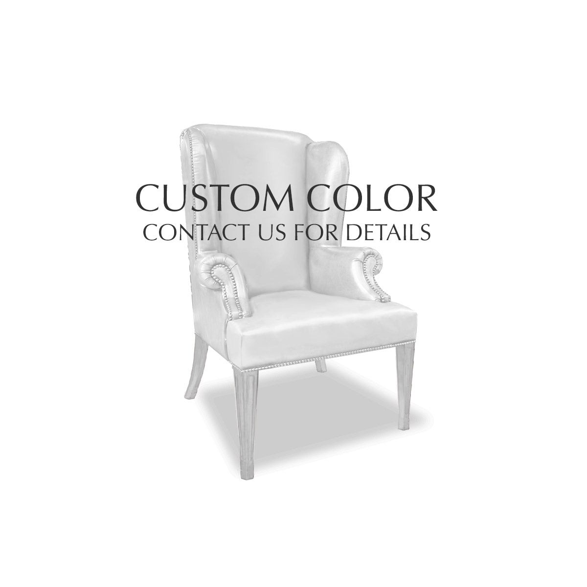 Queen Anne Plain Wing Chair (Tapered Leg)