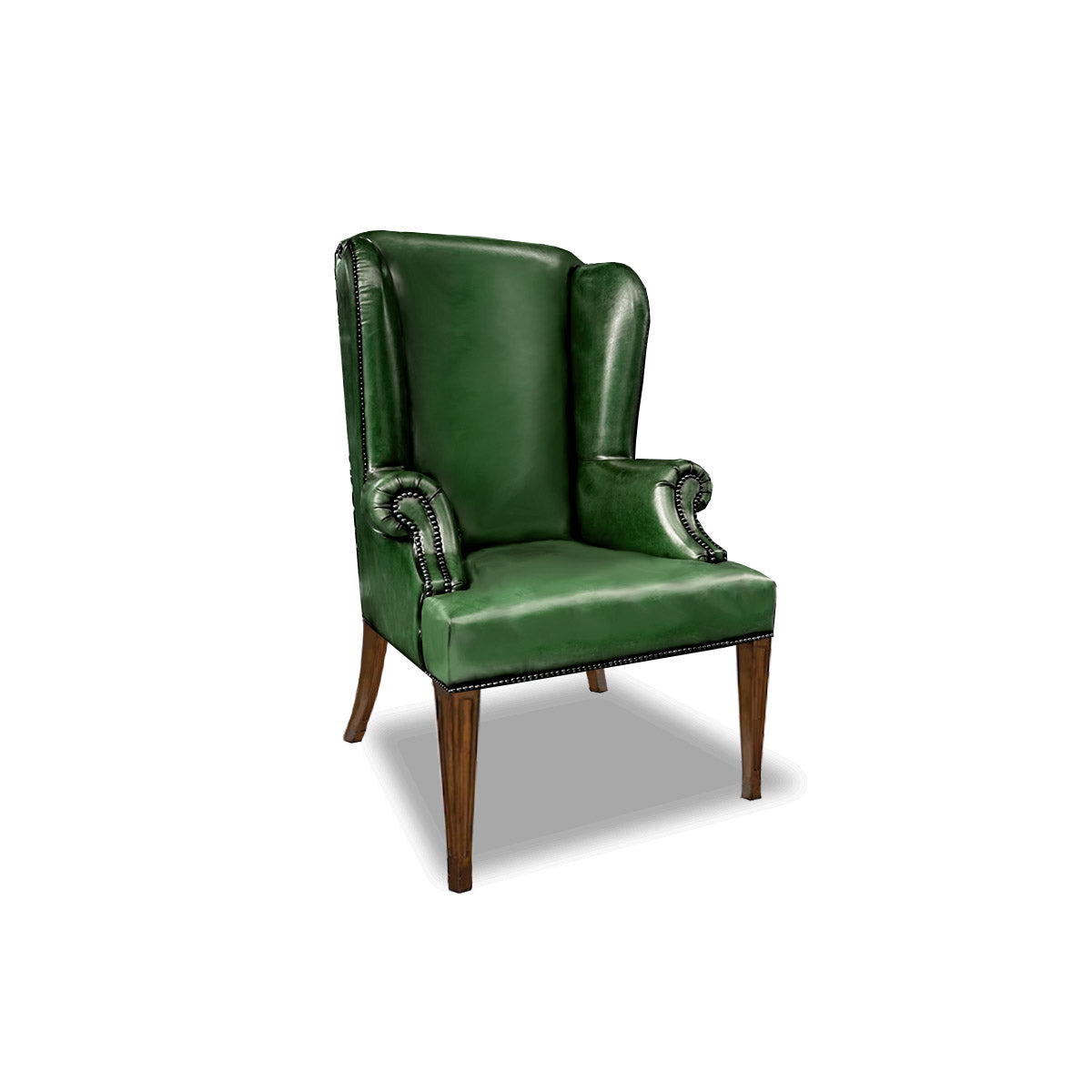 Queen Anne Plain Wing Chair (Tapered Leg)