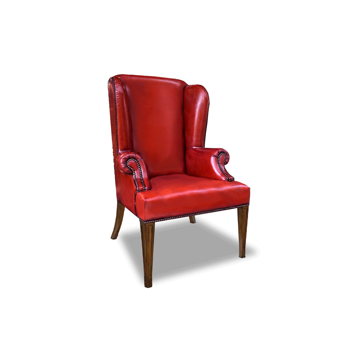 Queen Anne Plain Wing Chair (Tapered Leg)
