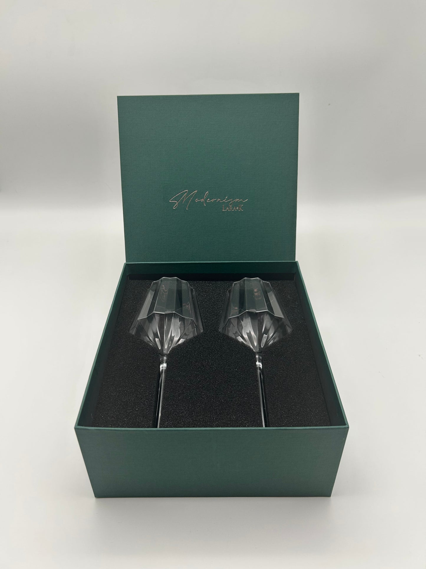 Modernism x Lara K. Crystal Red Wine | Water Glasses