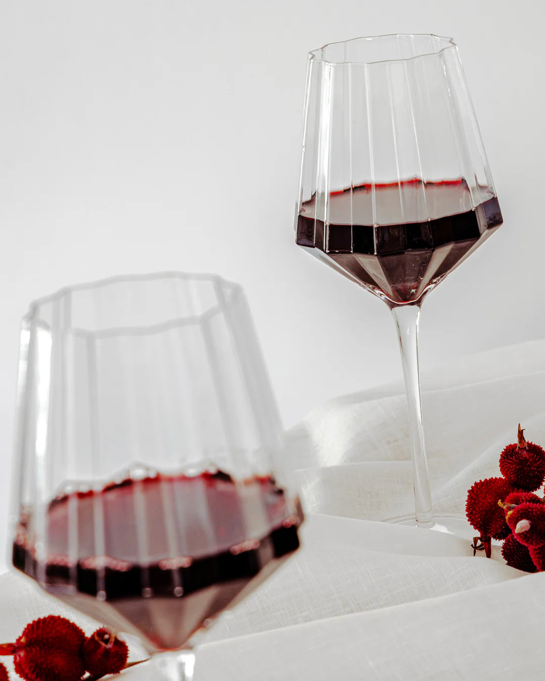 Modernism x Lara K. Crystal Red Wine | Water Glasses