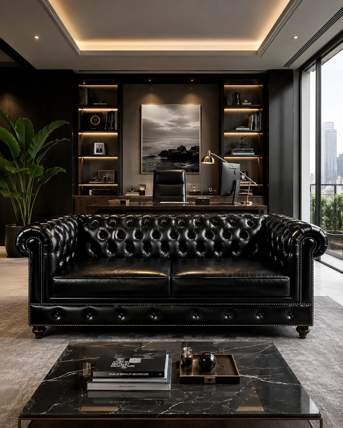 Classic Chesterfield 3-Seater Sofa (Fixed Loose cushion)