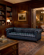 Classic Chesterfield 4-Seater Sofa (Tufted Seat)