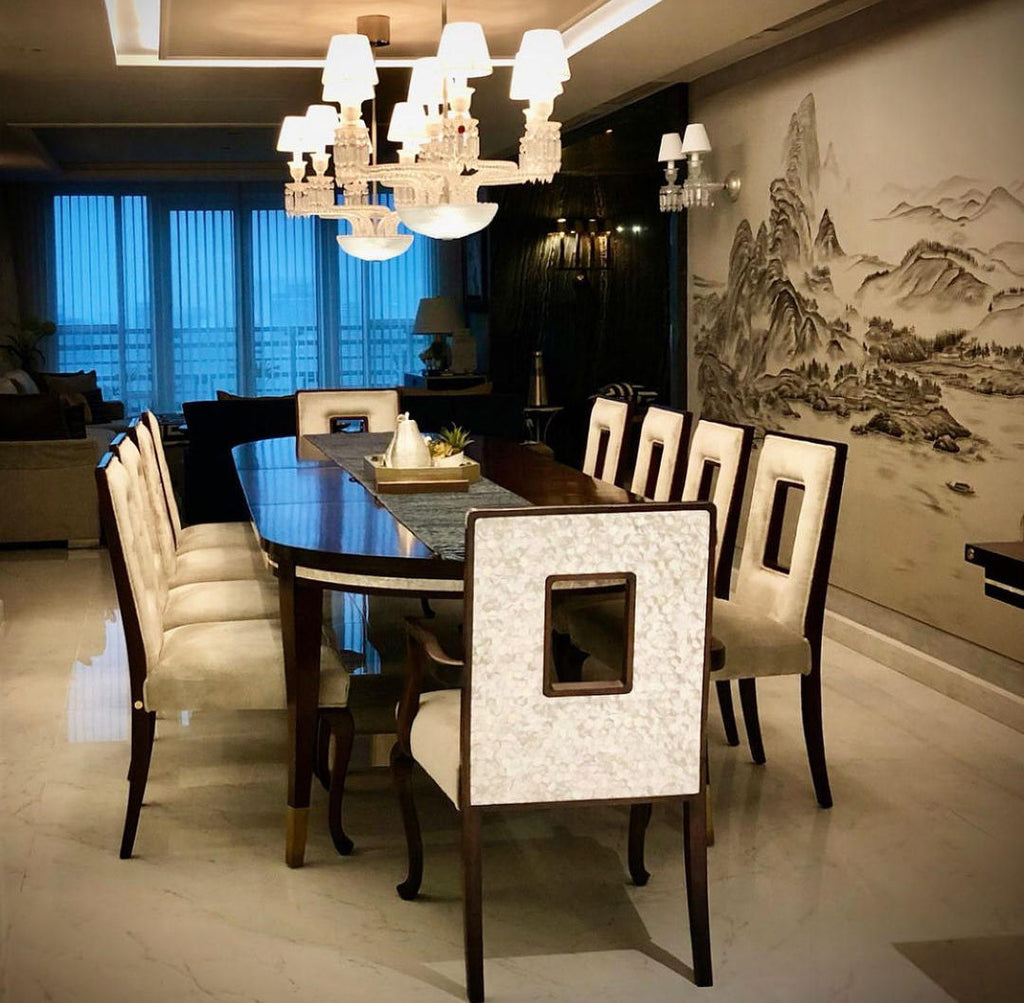 Intarsio Chair - Star Shell Inlay