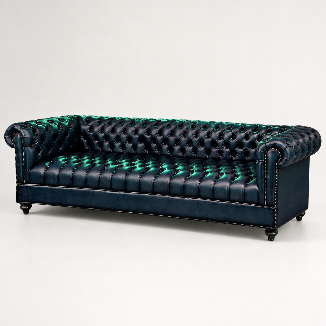 Classic Chesterfield 4-Seater Sofa (Tufted Seat)