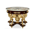 Antico Gilded Caryatid Circular Console Table I thomas-george-gallery