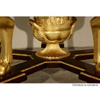 Antico Gilded Caryatid Circular Console Table I thomas-george-gallery