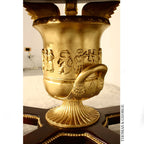 Antico Gilded Caryatid Circular Console Table I thomas-george-gallery