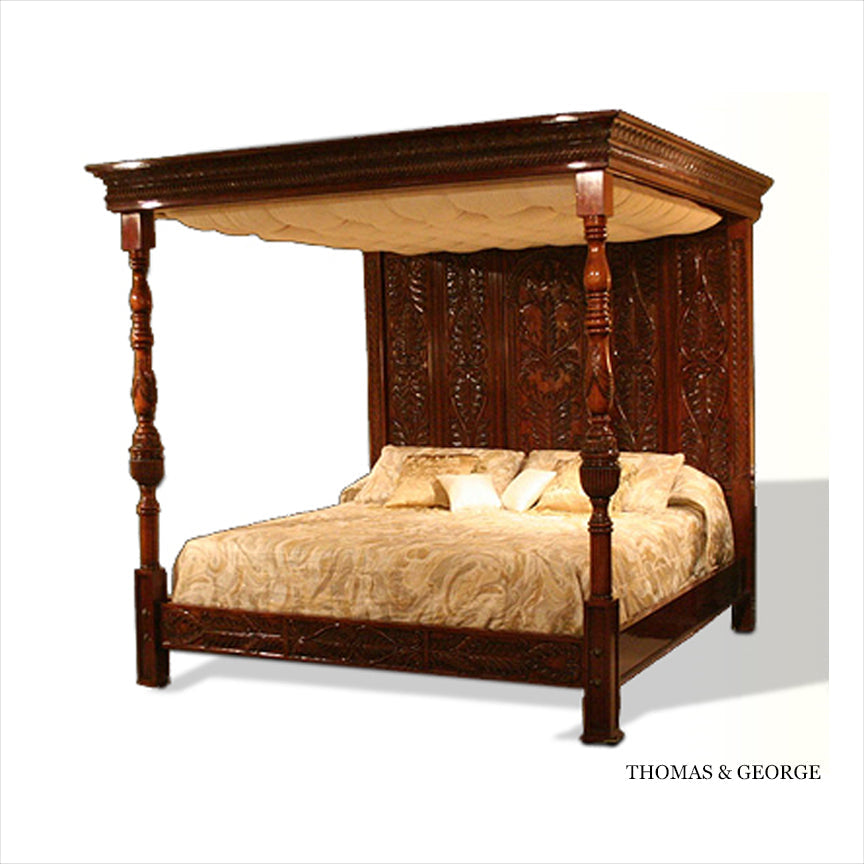 Architectural Grand Tudor Poster Canopy Bed QS thomas-george-gallery
