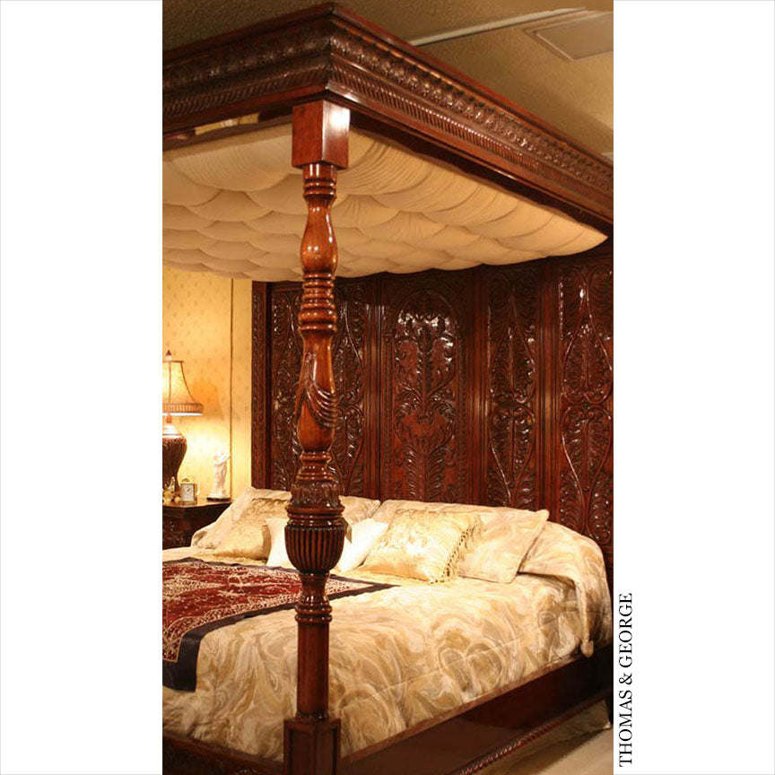Architectural Grand Tudor Poster Canopy Bed QS thomas-george-gallery