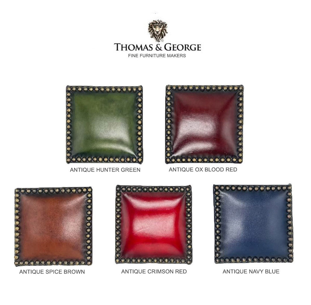 Camel Back Sofa in Antique Tufted Leather thomas-george-gallery