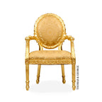 Cameo Gilded Lattice Chair thomas-george-gallery