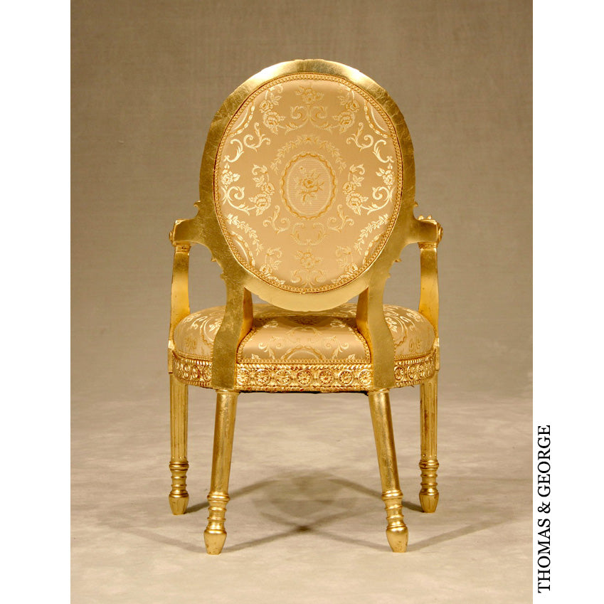 Cameo Gilded Lattice Chair thomas-george-gallery