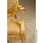 Cameo Gilded Lattice Chair thomas-george-gallery