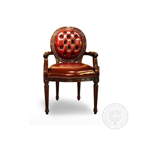 Cameo Louis XV Arm Chair Leather thomas-george-gallery