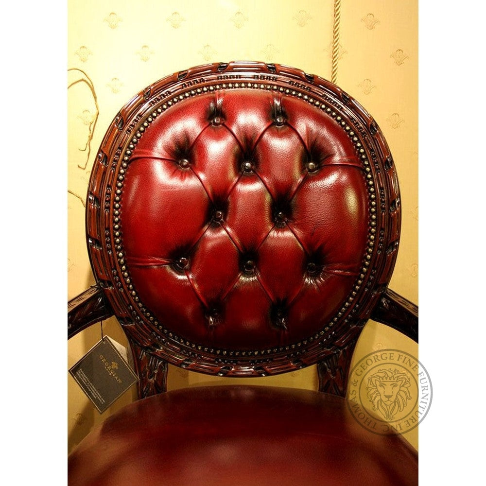 Cameo Louis XV Arm Chair Leather thomas-george-gallery