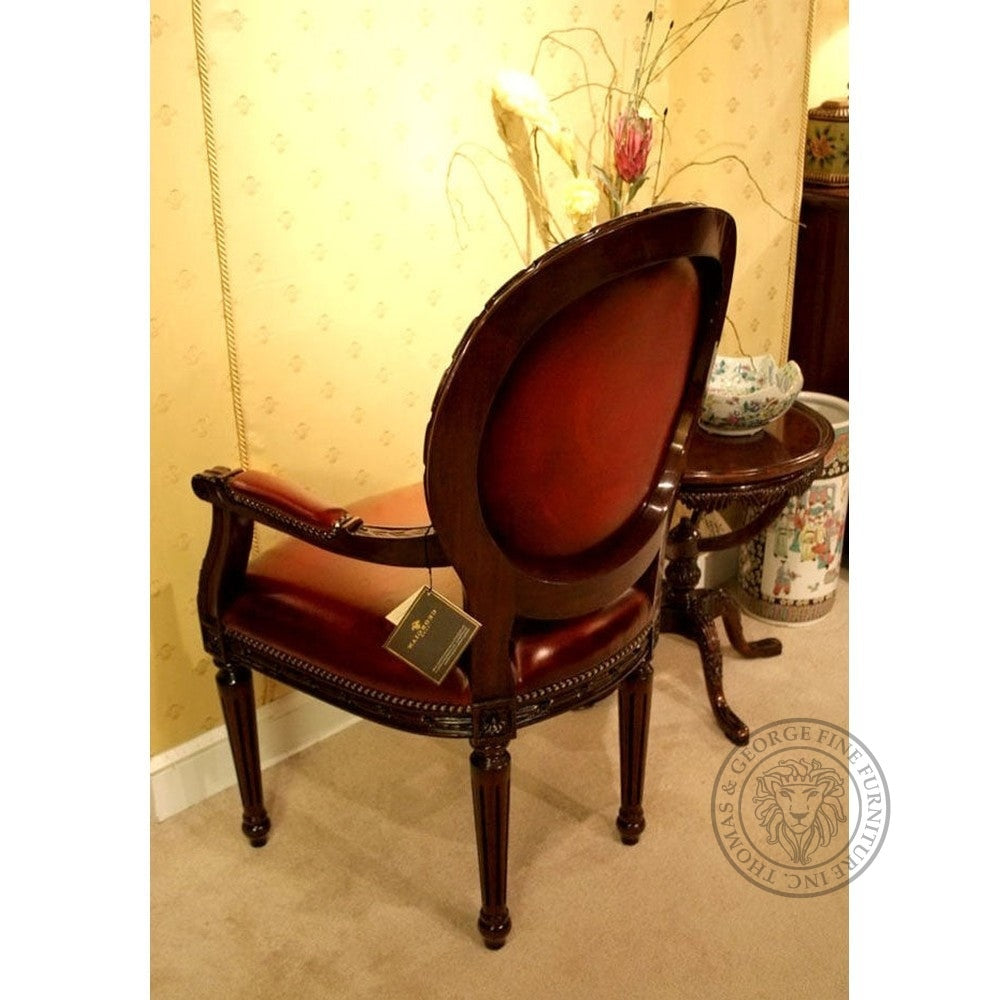 Cameo Louis XV Arm Chair Leather thomas-george-gallery