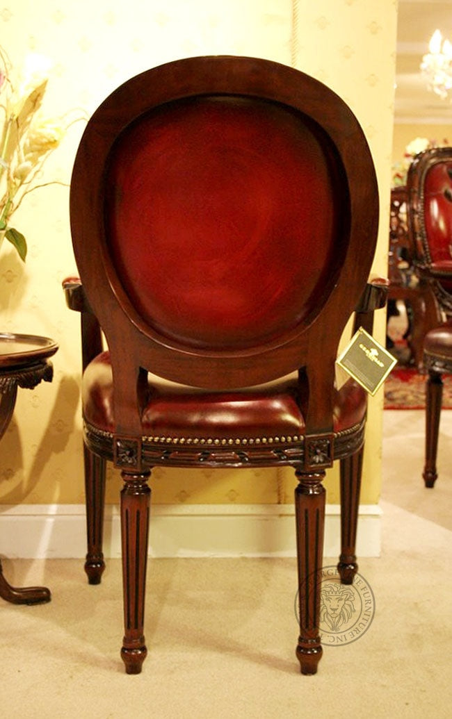 Cameo Louis XV Arm Chair Leather thomas-george-gallery