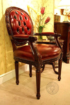 Cameo Louis XV Arm Chair Leather thomas-george-gallery
