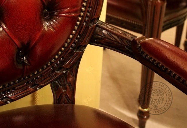 Cameo Louis XV Arm Chair Leather thomas-george-gallery