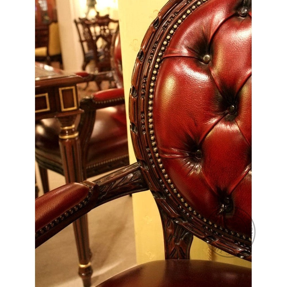 Cameo Louis XV Arm Chair Leather thomas-george-gallery