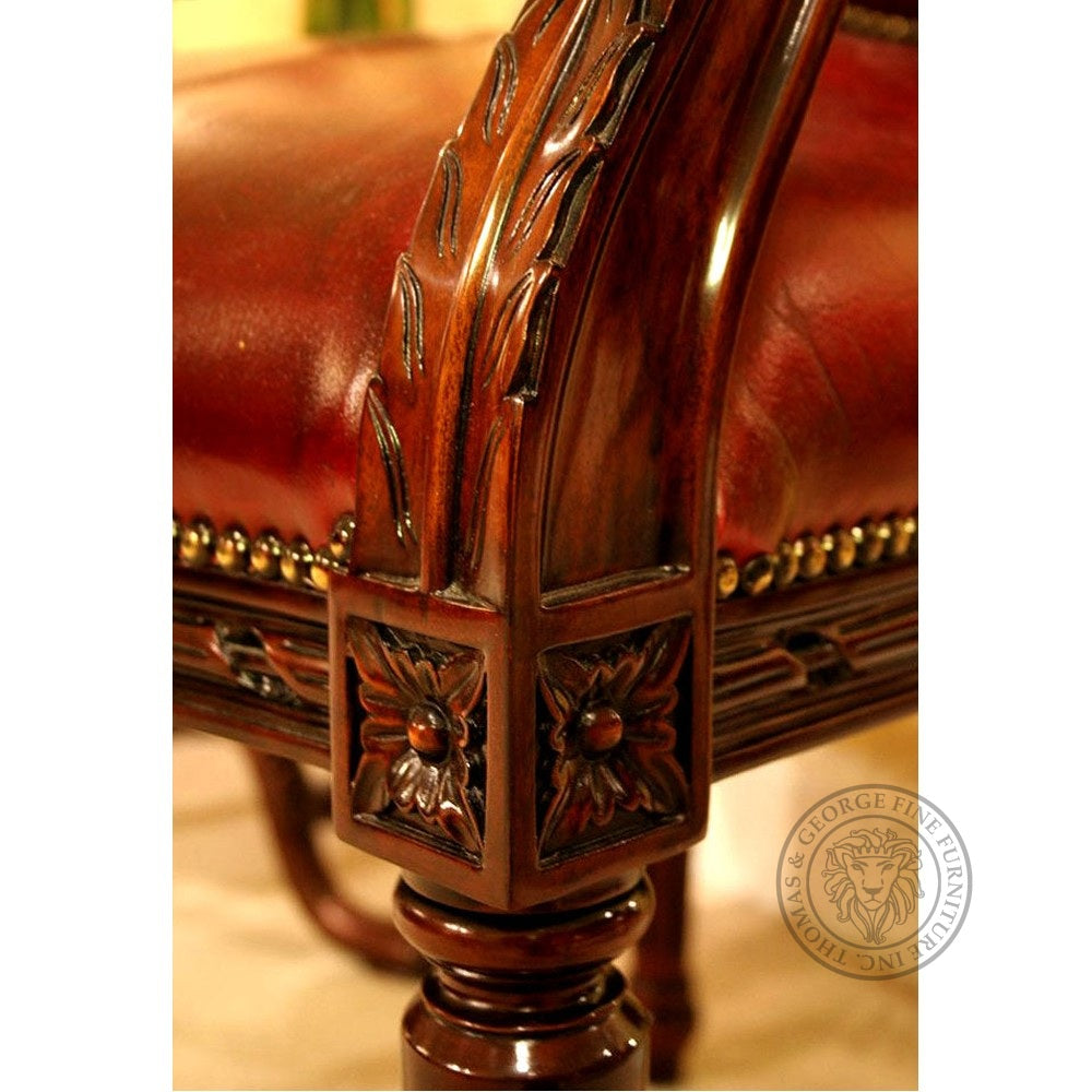 Cameo Louis XV Arm Chair Leather thomas-george-gallery