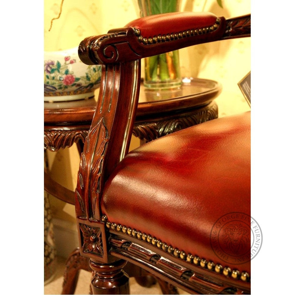 Cameo Louis XV Arm Chair Leather thomas-george-gallery