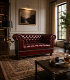 Classic Chesterfield 2-Seater Loveseat Sofa (Tufted Seat)