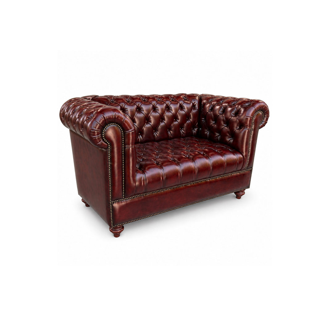 Classic Chesterfield 2-Seater Loveseat Sofa (Tufted Seat)