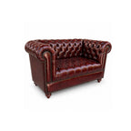 Classic Chesterfield 2-Seater Loveseat Sofa (Tufted Seat)
