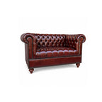 Classic Chesterfield 2-Seater Loveseat Sofa (Tufted Seat)