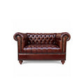 Classic Chesterfield 2-Seater Loveseat Sofa (Tufted Seat)