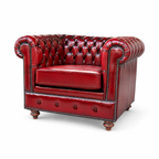Classic Chesterfield Arm Chair | Single Sofa (Fixed Loose cushion)