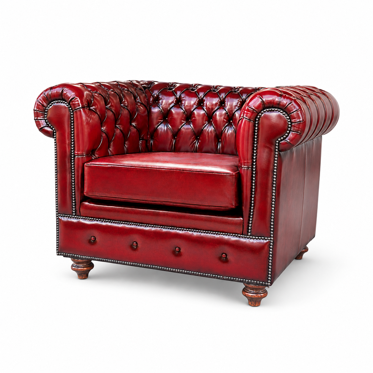 Classic Chesterfield Arm Chair | Single Sofa (Fixed Loose cushion)