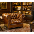 Classic Chesterfield Arm Chair | Single Sofa (Tufted Seat)