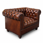 Classic Chesterfield Arm Chair | Single Sofa (Tufted Seat)