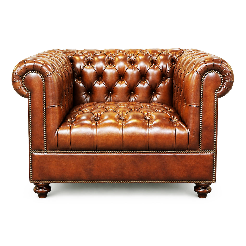 Classic Chesterfield Arm Chair | Single Sofa (Tufted Seat)