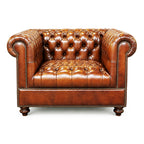 Classic Chesterfield Arm Chair | Single Sofa (Tufted Seat)