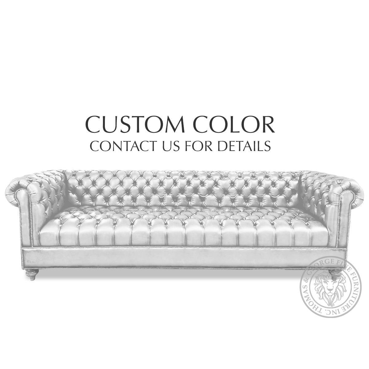 Classic Chesterfield 4-Seater Sofa (Tufted Seat)
