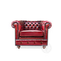 Classic Chesterfield Arm Chair | Single Sofa (Fixed Loose cushion)