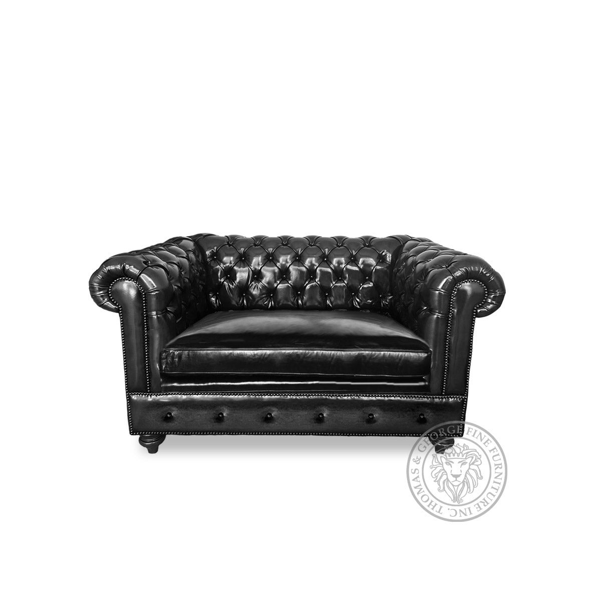 Classic Chesterfield Loveseat (Fixed plain Cushion)