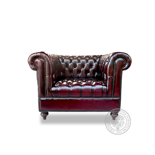 Classic Chesterfield Arm Chair | Single Sofa (Tufted Seat)