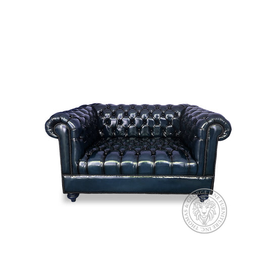 Classic Chesterfield 2-Seater Loveseat Sofa (Tufted Seat)
