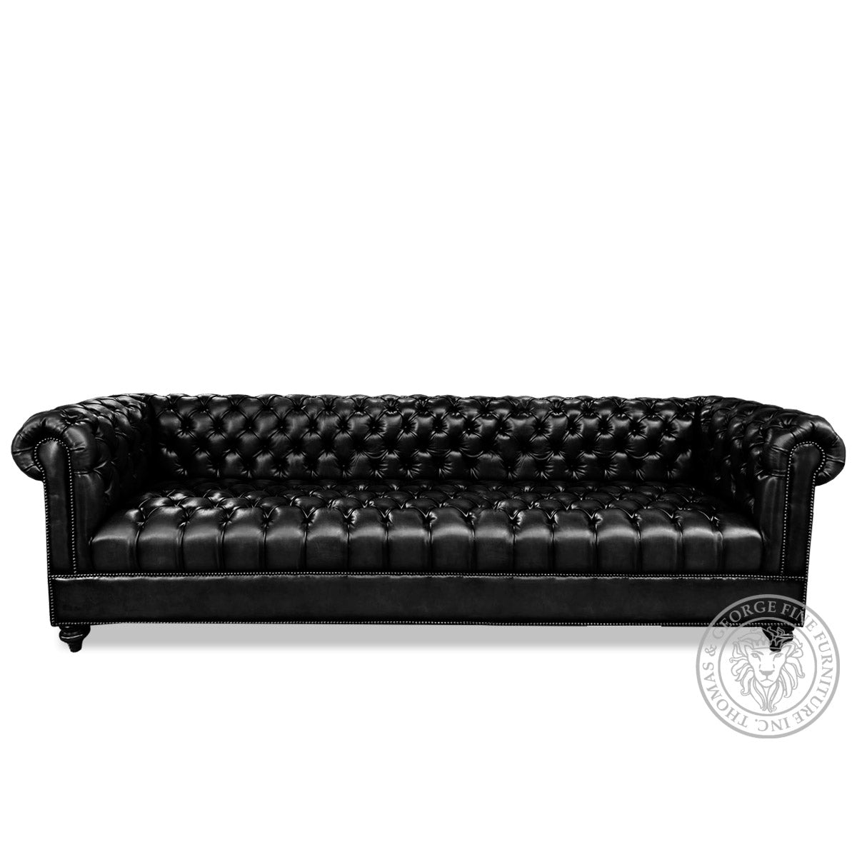Classic Chesterfield 4-Seater Sofa (Tufted Seat)