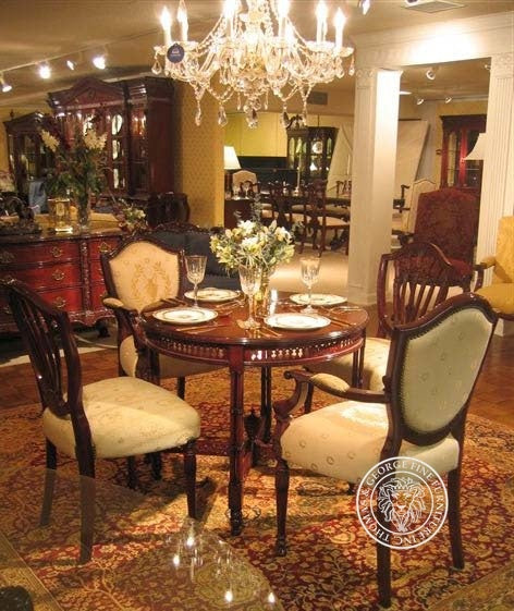 Chinese Chippendale Circular Fretwork Table thomas-george-gallery