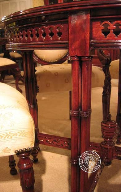 Chinese Chippendale Circular Fretwork Table thomas-george-gallery